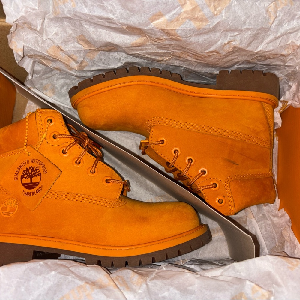 Timberland Vibrant Orange Waterproof Boots